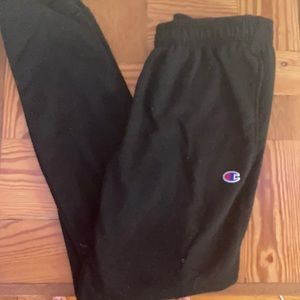 Black champion pants men size small